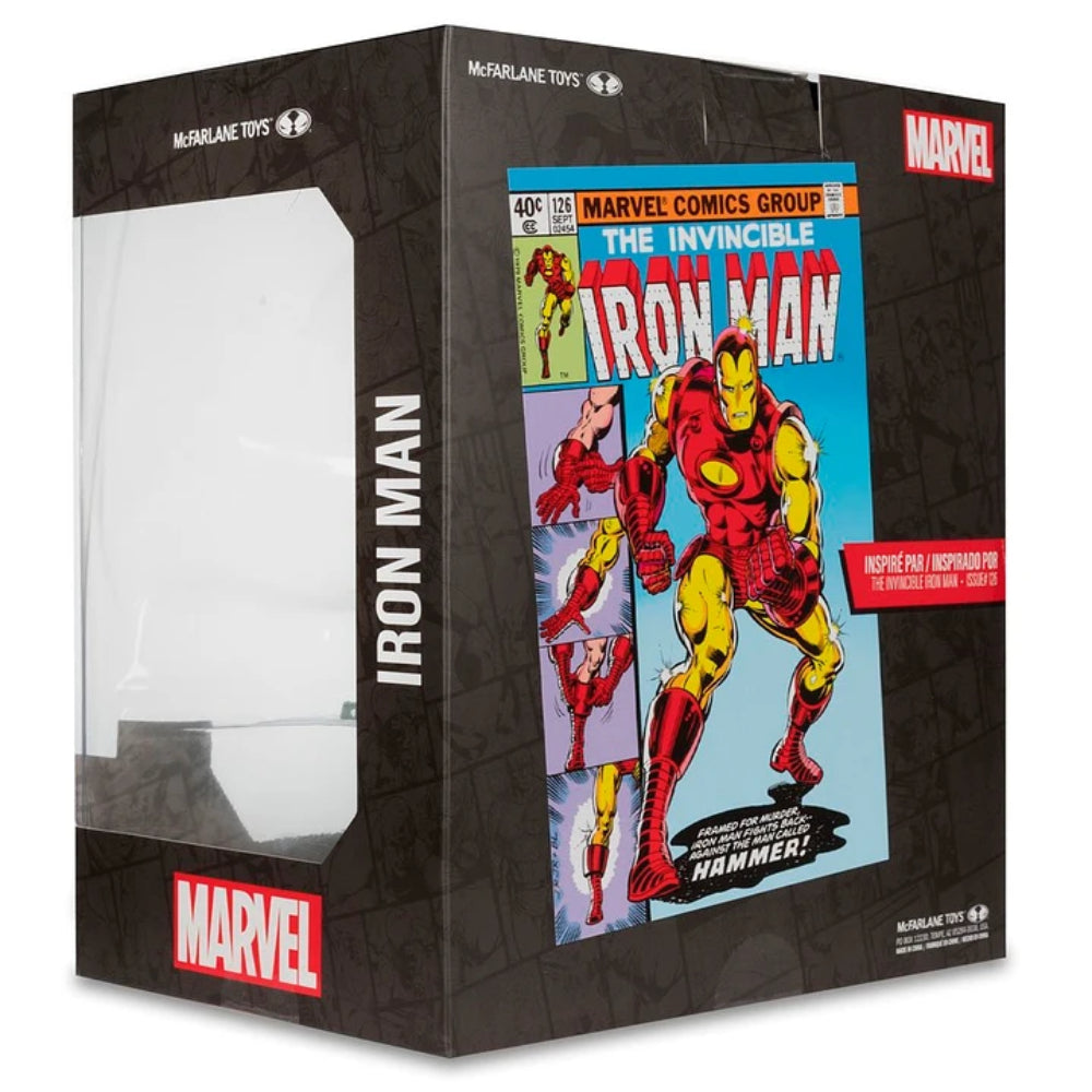 Iron Man (The Invincible Iron Man #126) 1:10 Scale Posed Figure, Marvel Comics - McFarlane Toys