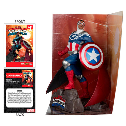 Captain America (All-New Captain America #1) 1:10 Scale Posed Figure, Marvel Comics - McFarlane Toys