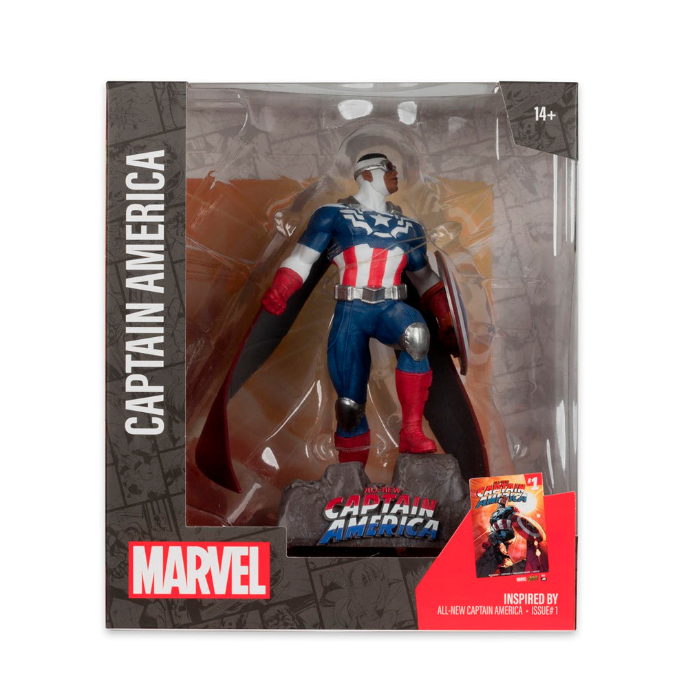 Captain America (All-New Captain America #1) 1:10 Scale Posed Figure, Marvel Comics - McFarlane Toys
