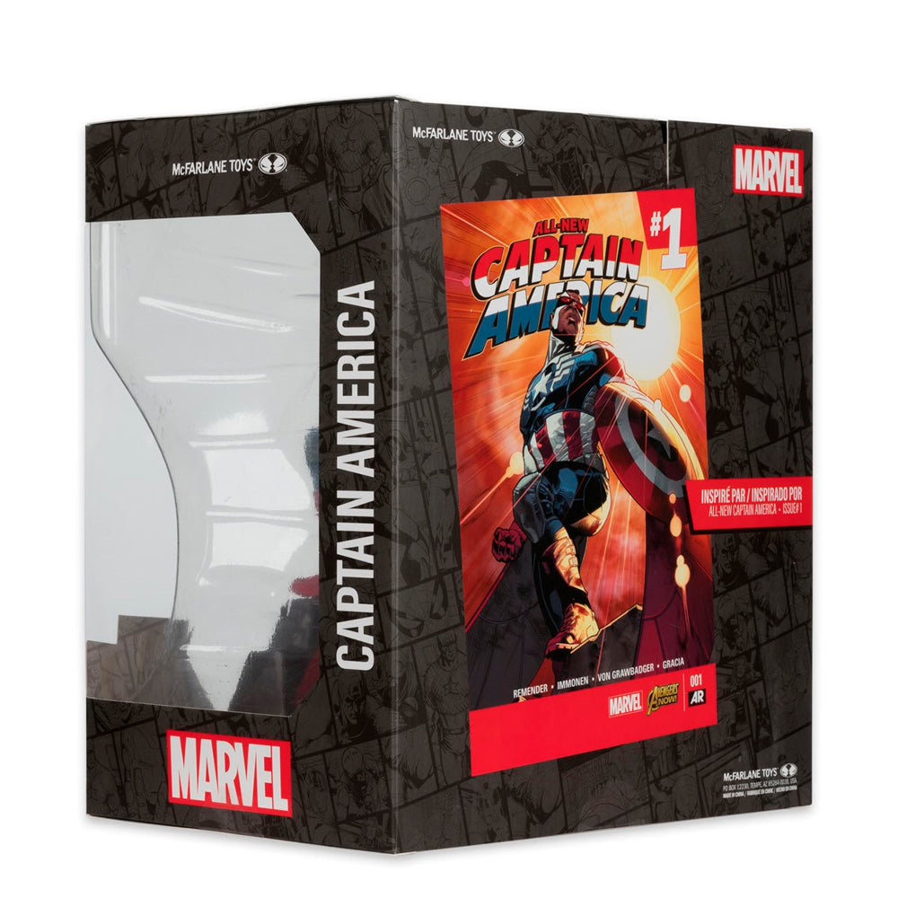 Captain America (All-New Captain America #1) 1:10 Scale Posed Figure, Marvel Comics - McFarlane Toys