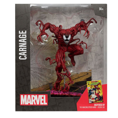Carnage (The Amazing Spider-Man #362) 1:10 Scale Posed Figure, Marvel Comics - McFarlane Toys