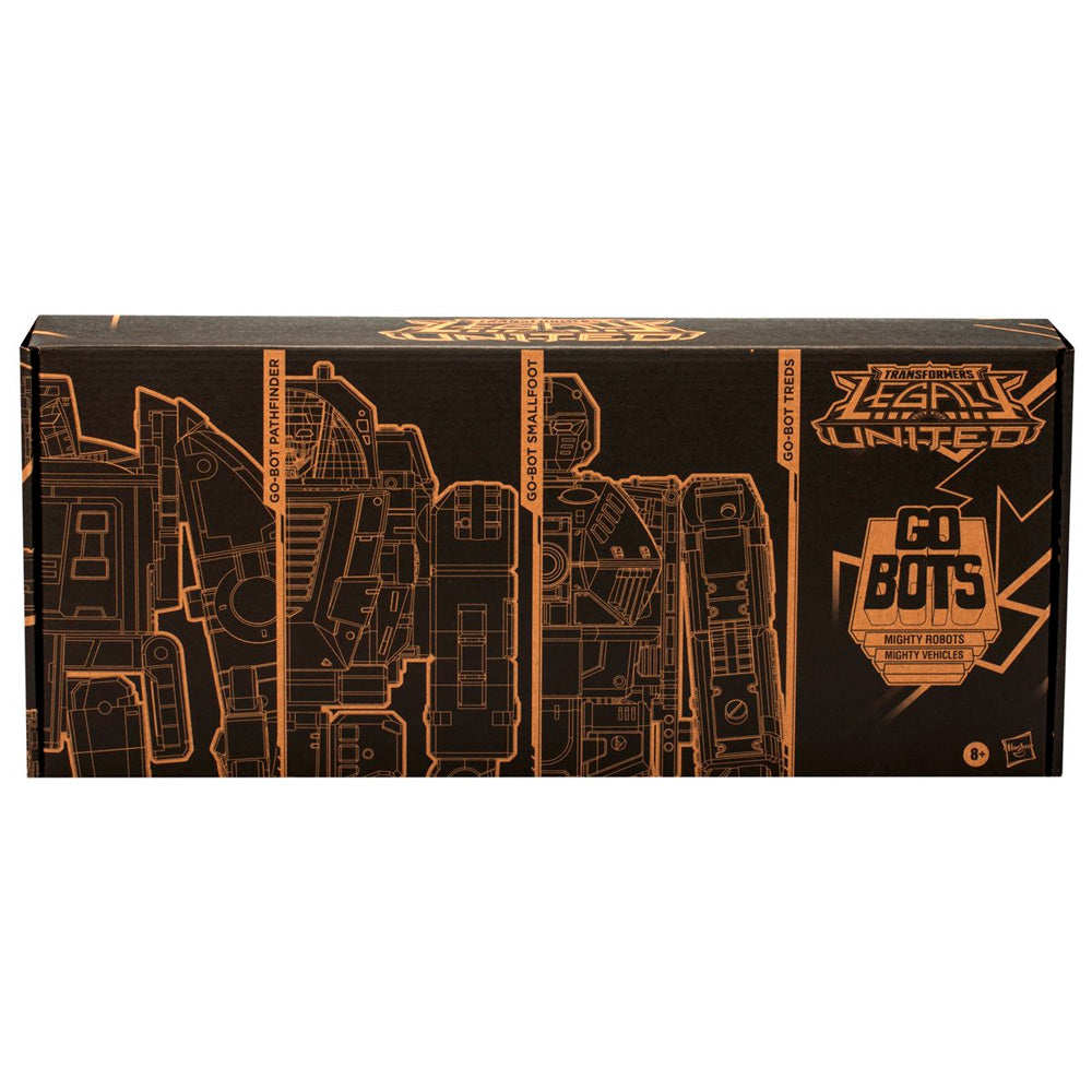 [Error de fábrica] Go-Bot Guardians 3-Pack Deluxe Class, Transformers Generations Selects Legacy United