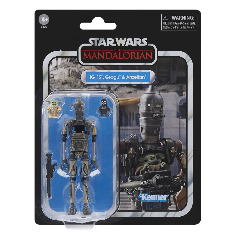 IG-12 w/Grogu & Anzellan "Star Wars: The Mandalorian", The Vintage Collection