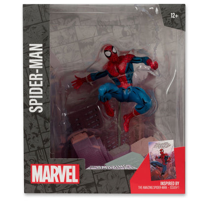 Spider-Man (The Amazing Spider-Man #1) 1:10 Scale Posed Figure, Marvel Comics - McFarlane Toys