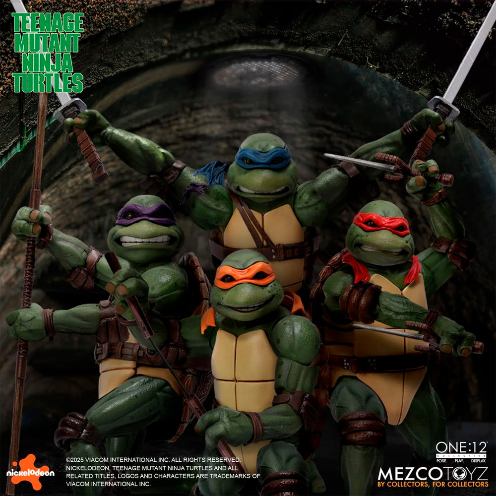 [PRV] Teenage Mutant Ninja Turtles (1990 Movie) Deluxe Set - Mezco One:12 Collective