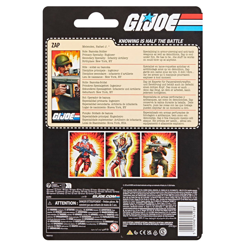 [PRV] Retro Rafael "Zap" Melendez, G.I. Joe - Classified Series