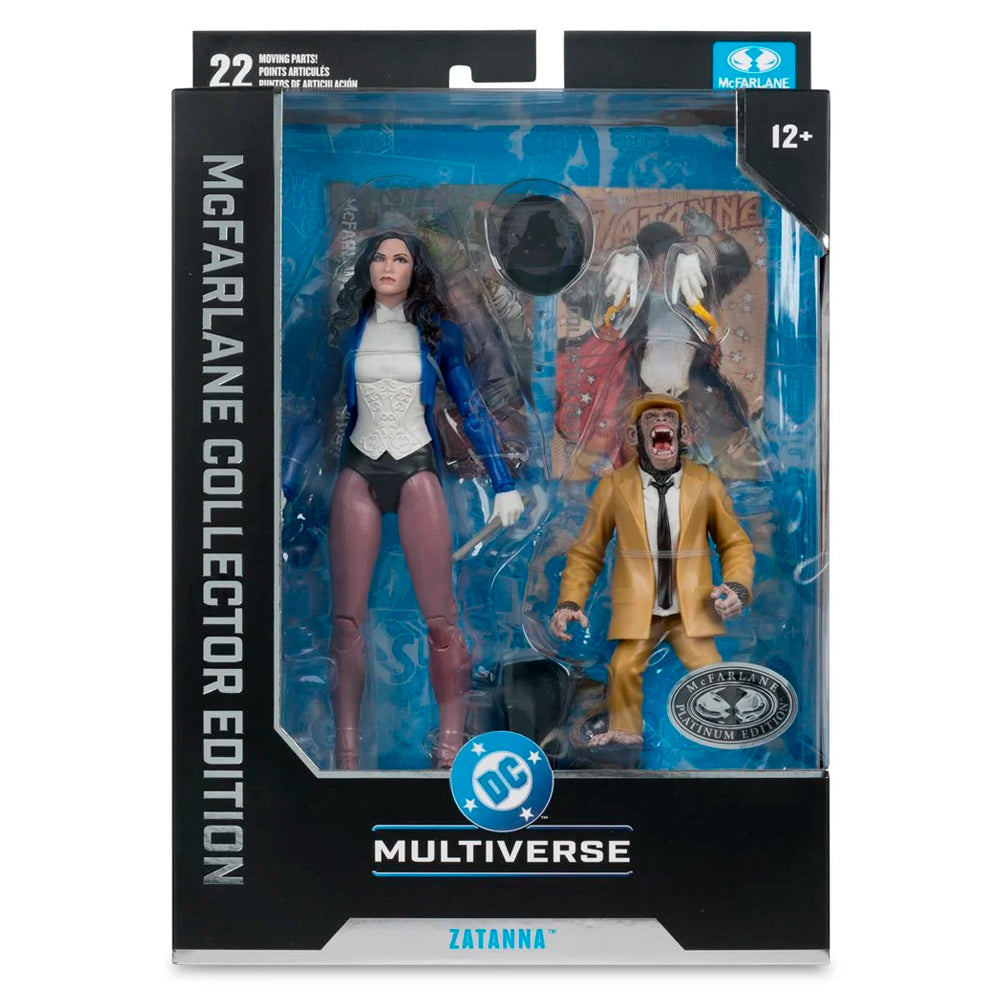 Zatanna w/Detective Chimp (DC Classic) (Platinum Edition), DC McFarlane Collector Edition - McFarlane Toys (Copia)